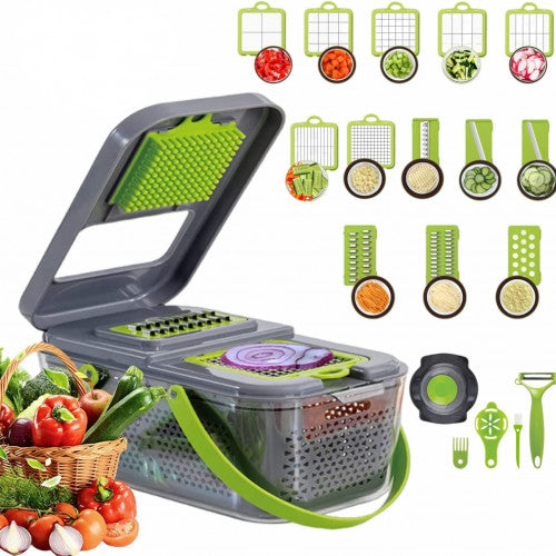 (CORTADOR DE VEGETALES MULTIFUNCIONAL 22 PIEZAS 45196 (18/ 24 UND X CAJA)) con artículo existente.