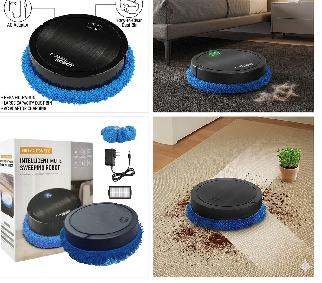 MAMÁ TRABAJA DURO: HAZ SU VIDA MÁS FÁCIL CON LA ASPIRADORA INTELIGENTE CON TRAPEADOR XM12