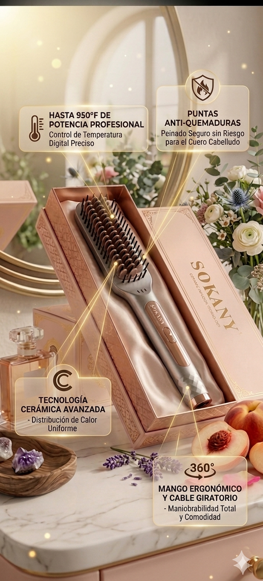 Cepillo Secador y Alisador  Sokany